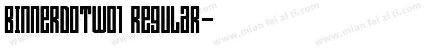 BinnerDOTW01 Regular字体转换